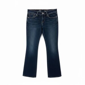 LEVI'S BOLD CURVE LOW RISE BOOTCUT Dark Wash Jeans W28 L32 Y2K Curve ID Denim